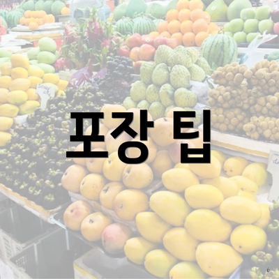 포장 팁