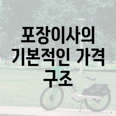 포장이사의 기본적인 가격 구조
