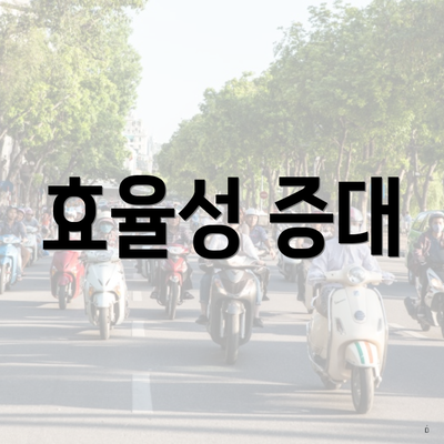 효율성 증대