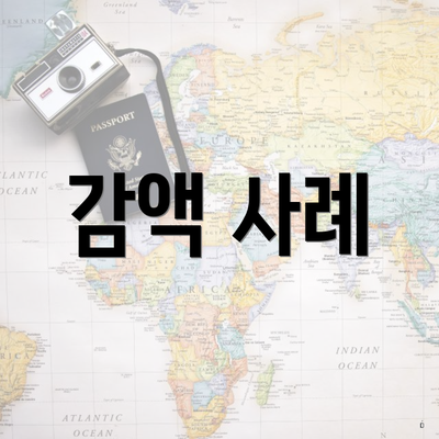 감액 사례