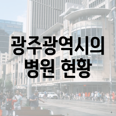 광주광역시의 병원 현황