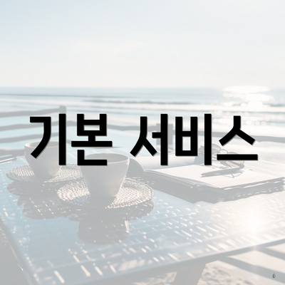 기본 서비스