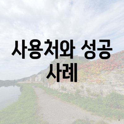 사용처와 성공 사례