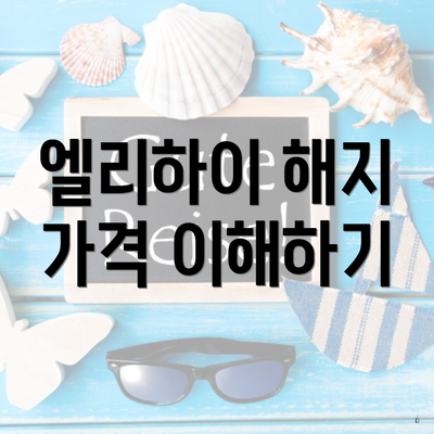엘리하이 해지 가격 이해하기