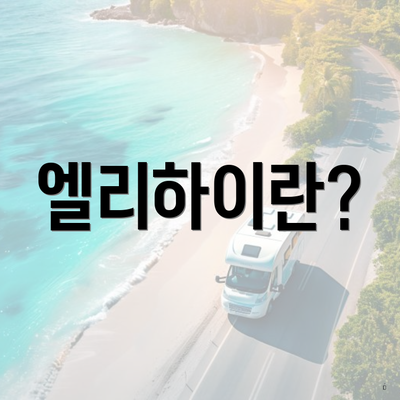 엘리하이란?