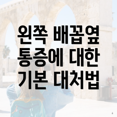 왼쪽 배꼽옆 통증에 대한 기본 대처법