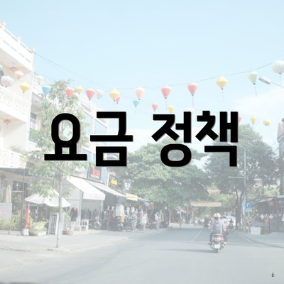 요금 정책