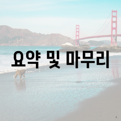 요약 및 마무리