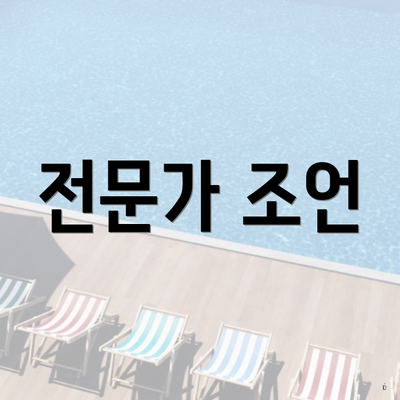 전문가 조언