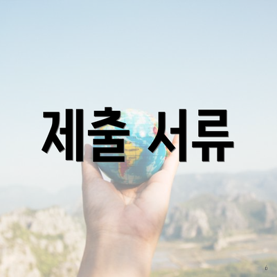 제출 서류