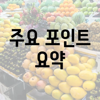 주요 포인트 요약