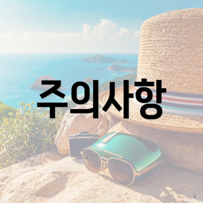 주의사항