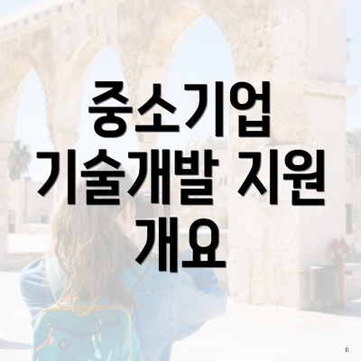 중소기업 기술개발 지원 개요