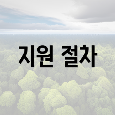 지원 절차