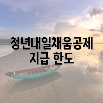 청년내일채움공제 지급 한도