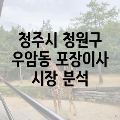 청주시 청원구 우암동 포장이사 시장 분석