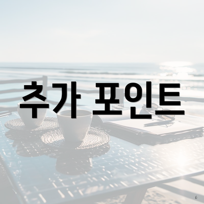 추가 포인트