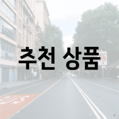 추천 상품