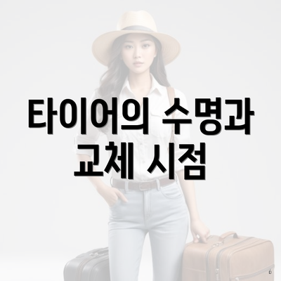 타이어의 수명과 교체 시점