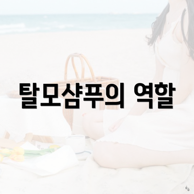 탈모샴푸의 역할
