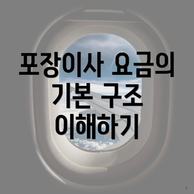 포장이사 요금의 기본 구조 이해하기