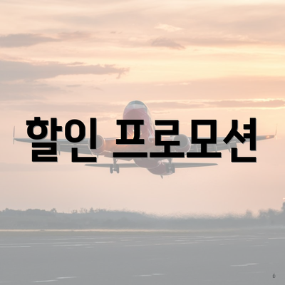 할인 프로모션