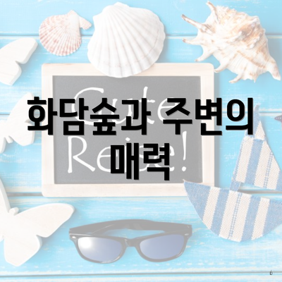화담숲과 주변의 매력