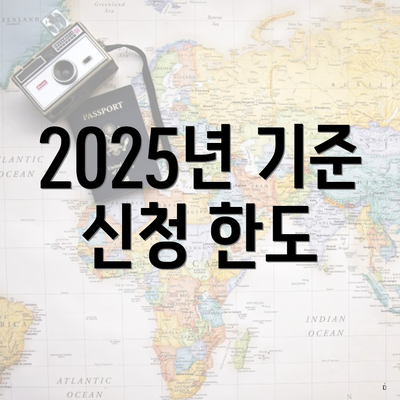 2025년 기준 신청 한도