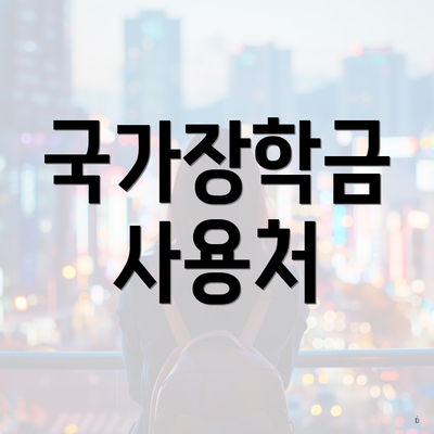 국가장학금 사용처