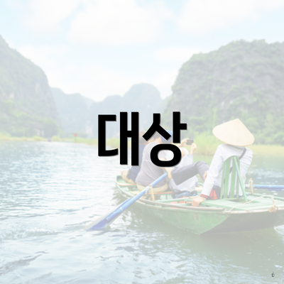 대상