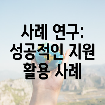 사례 연구: 성공적인 지원 활용 사례