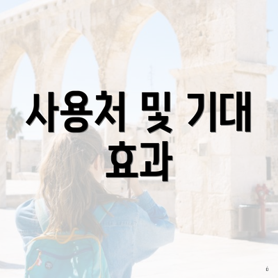 사용처 및 기대 효과