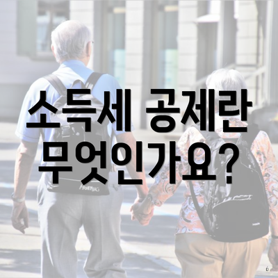 소득세 공제란 무엇인가요?