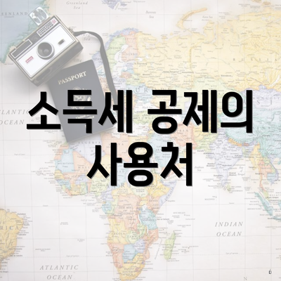 소득세 공제의 사용처