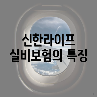 신한라이프 실비보험의 특징