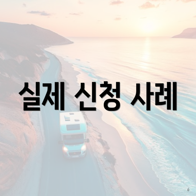 실제 신청 사례