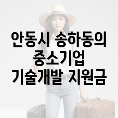 안동시 송하동의 중소기업 기술개발 지원금