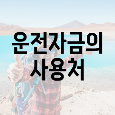 운전자금의 사용처