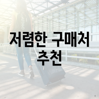 저렴한 구매처 추천