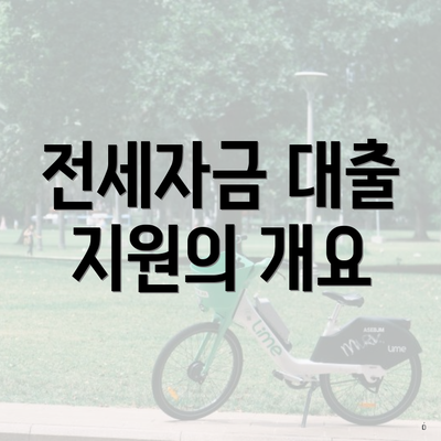 전세자금 대출 지원의 개요