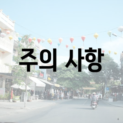 주의 사항