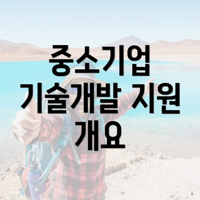 중소기업 기술개발 지원 개요