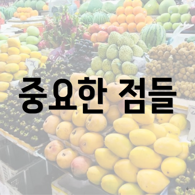 중요한 점들