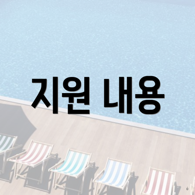 지원 내용
