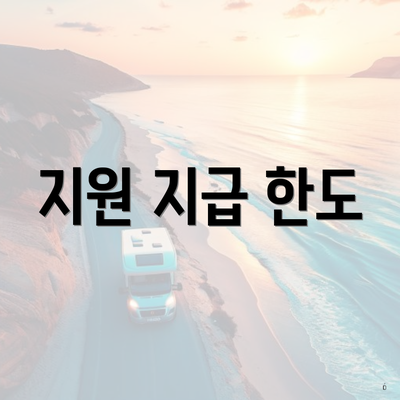 지원 지급 한도