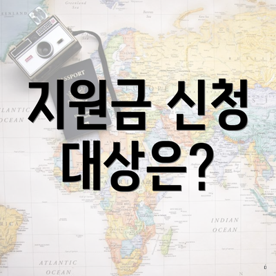 지원금 신청 대상은?