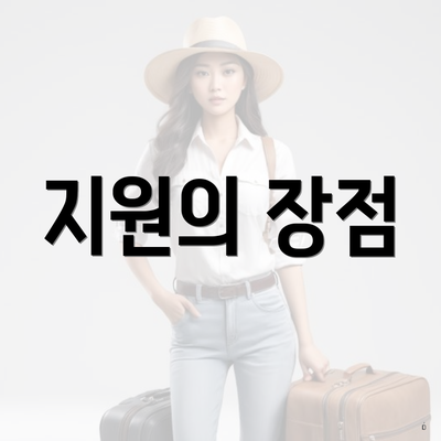 지원의 장점