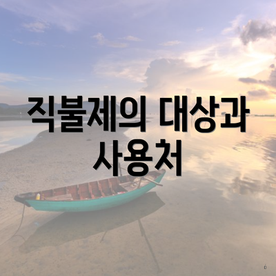 직불제의 대상과 사용처