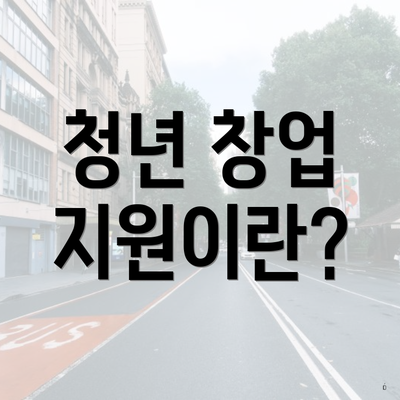 청년 창업 지원이란?