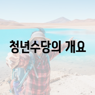 청년수당의 개요